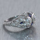 1920's Antique Art Deco Platinum 1.51ctw Diamond & Sapphire Ring