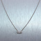 14k White Gold 0.61ct Marquise Cut Diamond Solitaire Pendant 18" Necklace