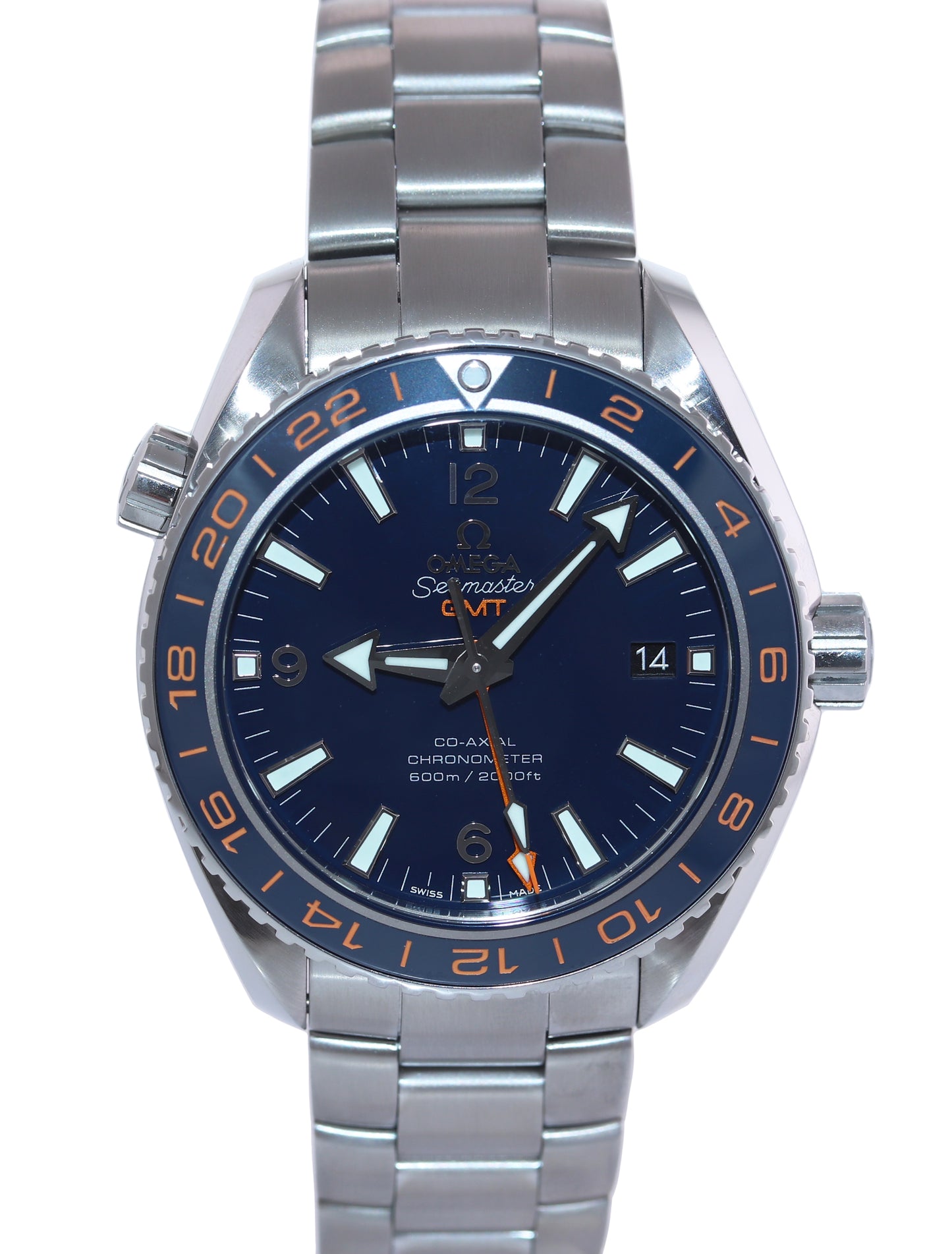 PAPERS Omega Seamaster Good Planet Ocean GMT 232.30.44.22.03.001 Blue 44mm Watch