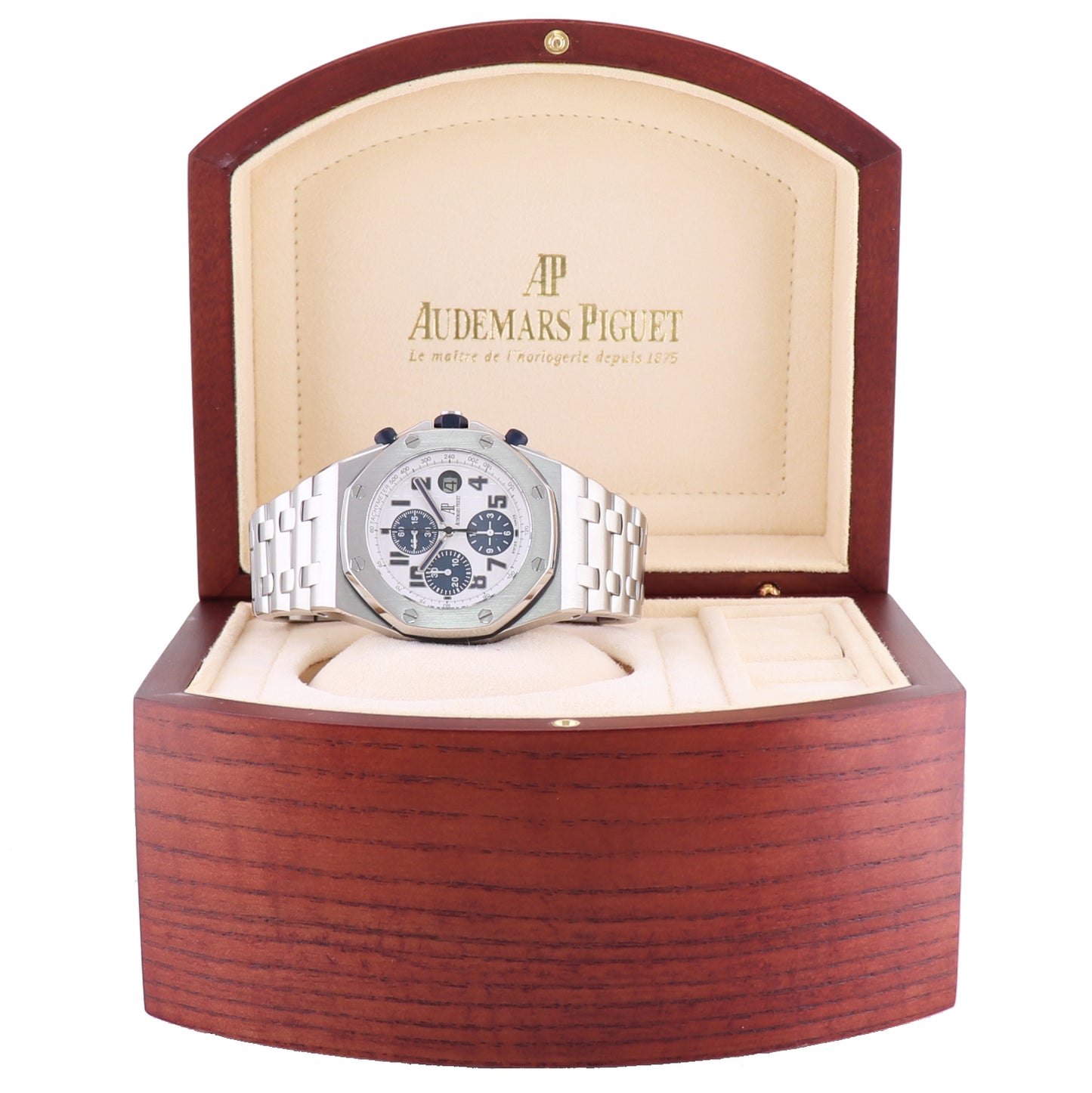 Audemars Piguet Royal Oak Offshore Navy Steel 42mm 26170ST 42mm Chrono Watch