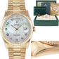 2007 Rolex President Yellow Gold Mother of Pearl Current Clasp Heavy Band Watch