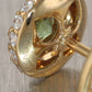 Kat Florence 18k Yellow Gold 0.91ctw Dematoid & 0.50ctw Diamond Stud Earrings