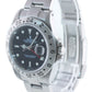 2002 PAPERS Rolex Explorer II 16570 Stainless Steel Black Dial GMT 40mm Watch