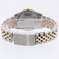 DIAMOND Bezel Rolex Oyster Perpetual Date Two Tone Steel Gold MOP Watch 15053