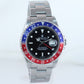 PAPERS GREEN STICKER Rolex GMT-Master 2 Pepsi Blue Red Steel 16710 Black Watch