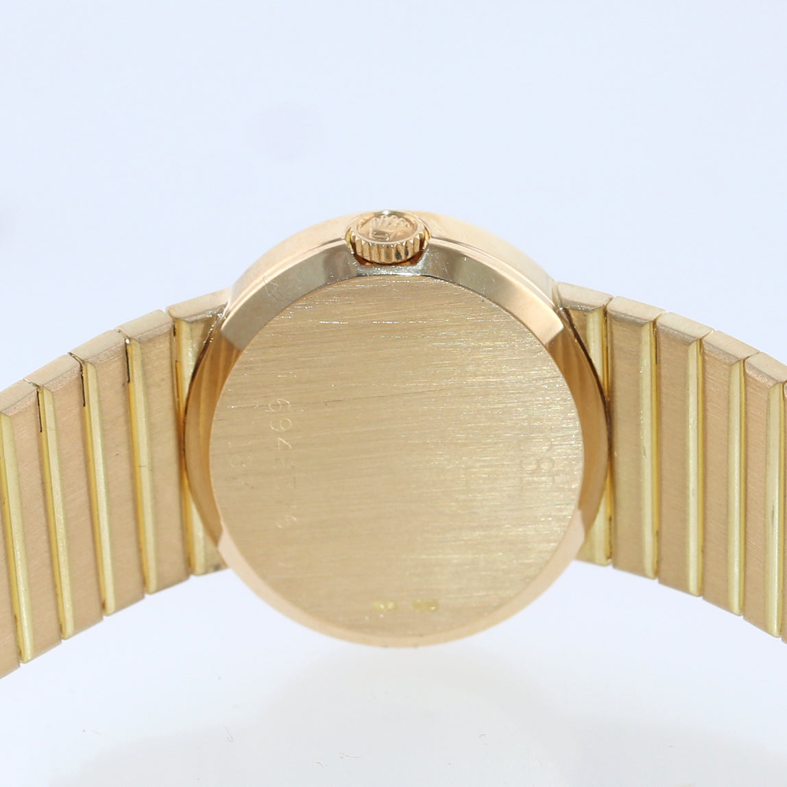 Ladies PAPERS VTG Rolex Cellini 4081 18k Yellow Gold 25mm Diamond Manual Watch