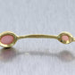 Ippolita 18k Yellow Gold Pink Opal 9 Stone Bangle Bracelet
