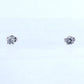 Modern 14k White Gold 0.46ctw Diamond Stud Earrings