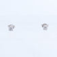 Modern 14k White Gold 0.55ctw Diamond Stud Earrings