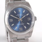 2008 MINT Rolex Oyster Perpetual 34mm Blue Stainless Steel 114200 Watch with Box
