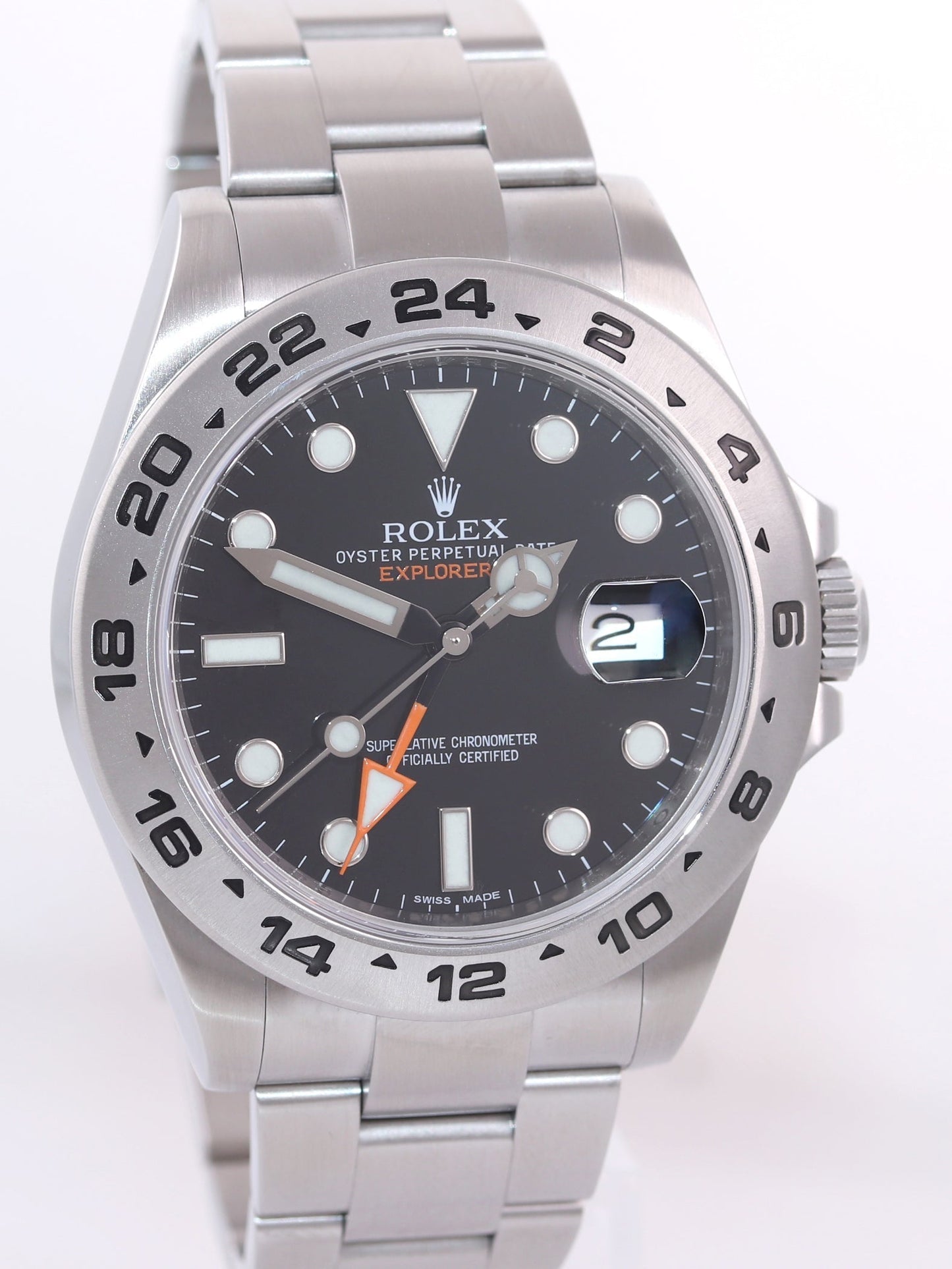 MINT 2020 Rolex Explorer II 42mm 216570 Black Dial Steel Oyster Watch Box