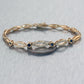 Vintage Estate 18k Yellow Gold 0.70ctw Sapphire & Diamond Bracelet