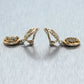 1880's Antique Victorian 14k Yellow Gold 0.50ctw Diamond Dangle Clip-On Earrings