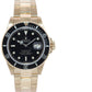 Rolex Submariner Black Dial 16808 Oyster 18k Yellow Gold Watch Box 16618