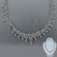 Vintage Estate 18k White Gold 20ctw Diamond Wedding Bridal 17" Necklace