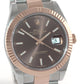 2021 Rolex DateJust 41 126331 Brown Everose Gold 18K Two-Tone Oyster Watch Box