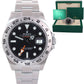 MINT 2020 Rolex Explorer II 42mm 216570 Black Dial Steel Lume Watch Box